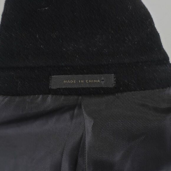 Calvin Klein Wool Cashmere Black 3 Button Overcoat 48R - Picture 11 of 12